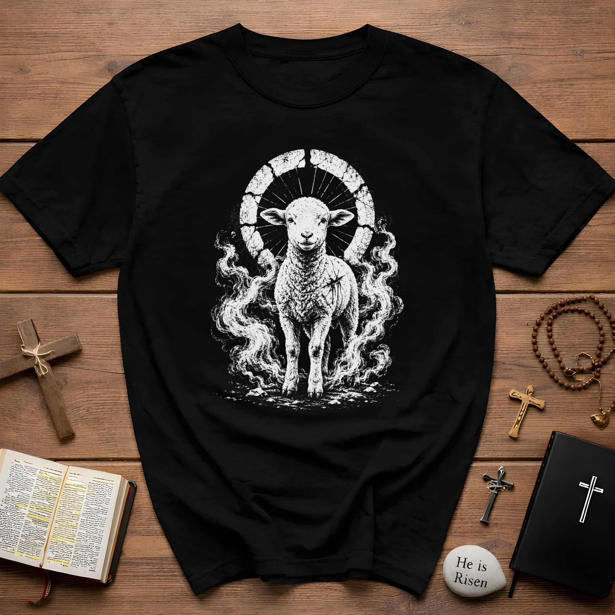 Mystic Lamb Sacrifice Symbolic Holy Lamb Of God T-Shirt