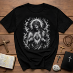 Sacred Heart Of Jesus Christ Radiant Christian Catholic Devotional Portrait T-Shirt