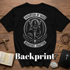 Daughters Of Grace Warfare Chapter Christian Warrior Angel Sword Lion Serpent Spiritual Battle Faith T-Shirt