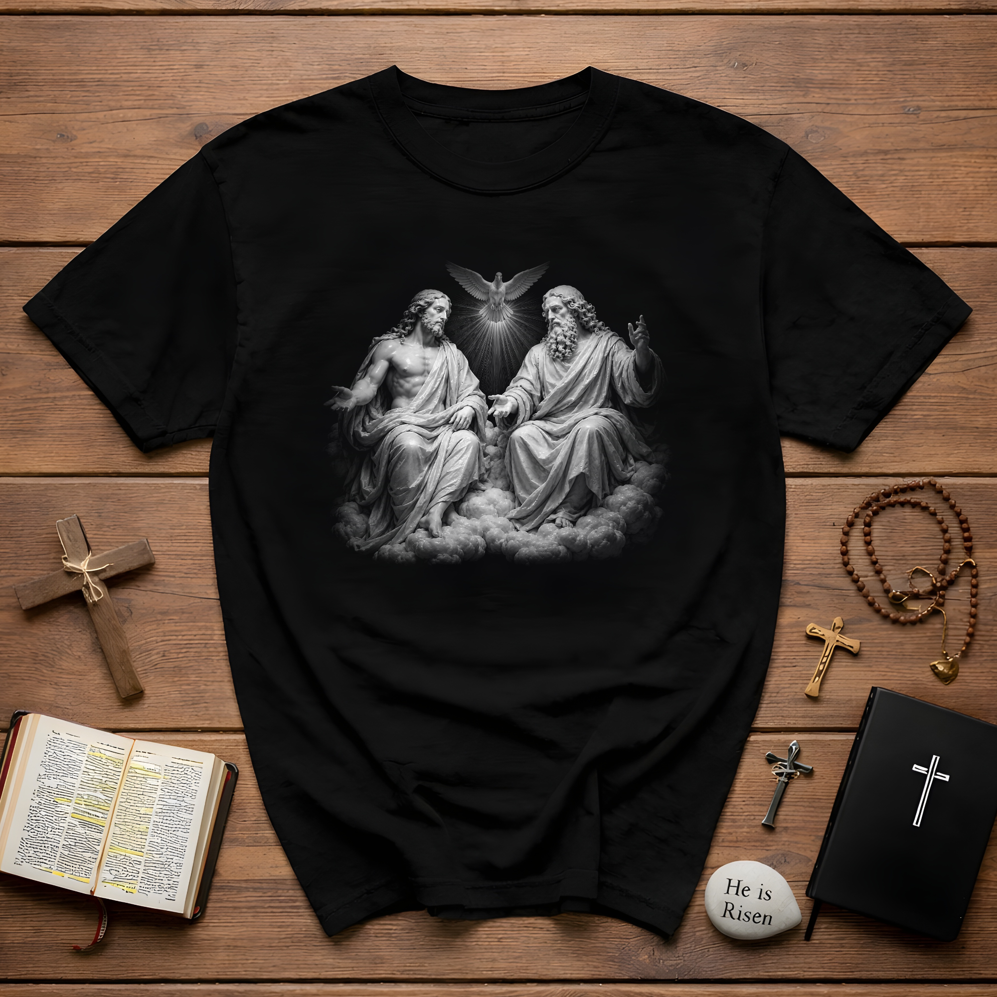 Holy Trinity Jesus God The Father And Holy Spirit Dove Christian Catholic Religious Faith
