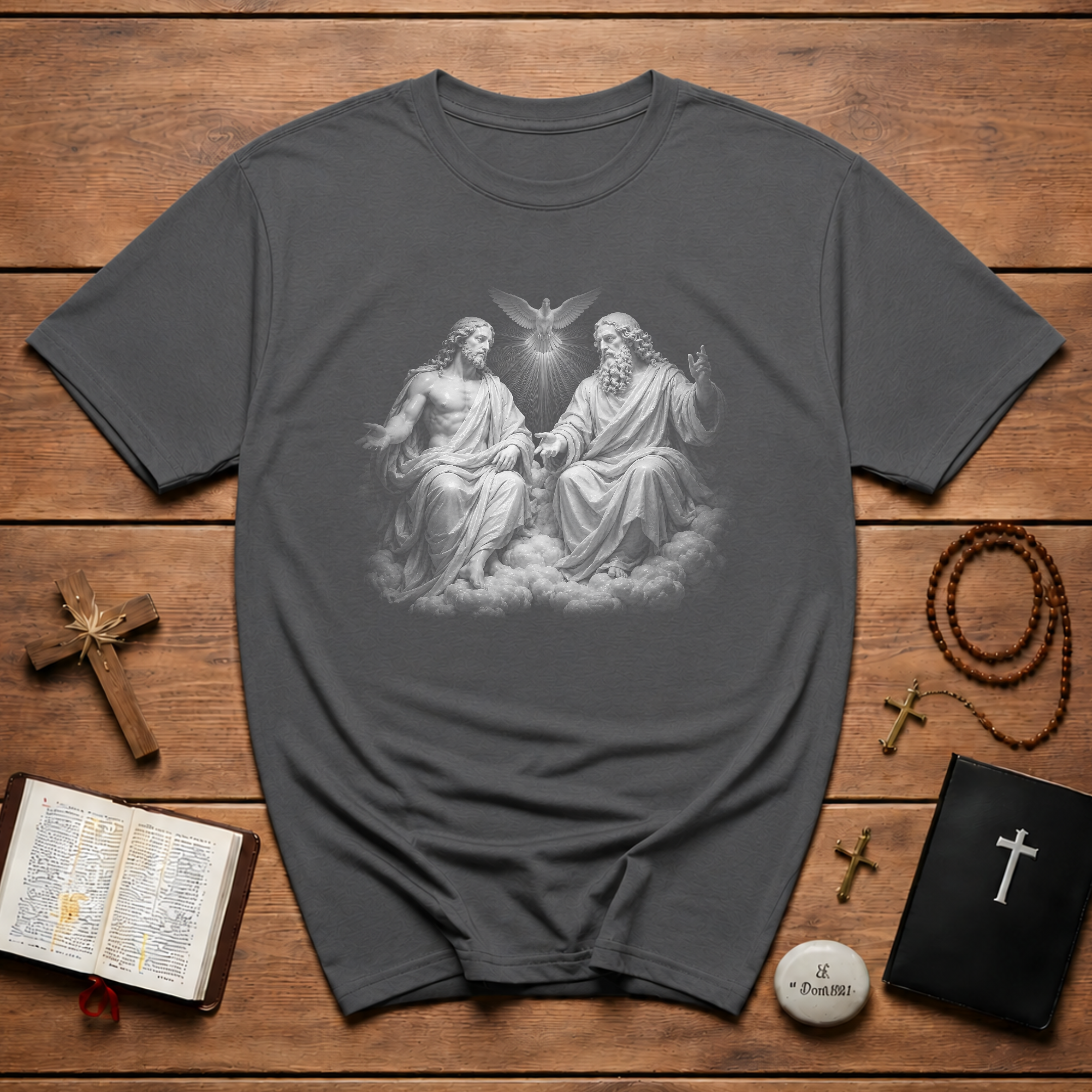 Holy Trinity Jesus God The Father And Holy Spirit Dove Christian Catholic Religious Faith