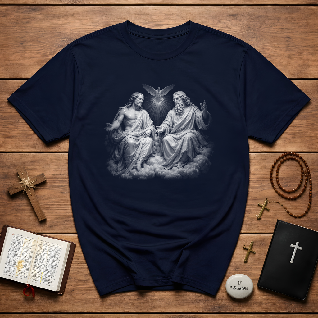Holy Trinity Jesus God The Father And Holy Spirit Dove Christian Catholic Religious Faith