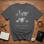 Holy Trinity Father Son Holy Spirit Sacred Heart Christian Catholic Faith Illustration