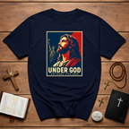 Under God 250 Years 1776 2026 Jesus Christ Patriotic Christian America Liberty T-Shirt
