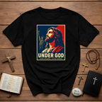 Under God 250 Years 1776 2026 Jesus Christ Patriotic Christian America Liberty T-Shirt