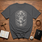 Sacred Heart Of Jesus Holy Trinity Catholic Christian Sacred Art Devotional Religious Faith Symbolism T-Shirt