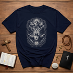 Sacred Heart Of Jesus Holy Trinity Catholic Christian Sacred Art Devotional Religious Faith Symbolism T-Shirt
