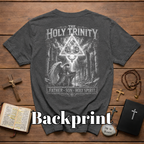 The Holy Trinity Father Son Holy Spirit Angelic Spiritual Warfare Christian Faith Artwork T-Shirt