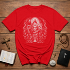 Jesus Sacred Heart American Flag Eagle And Liberty Bell Christian Patriotic USA Faith T-Shirt
