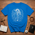 Jesus Sacred Heart American Flag Eagle And Liberty Bell Christian Patriotic USA Faith T-Shirt