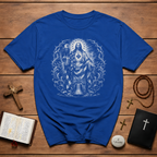 Jesus Sacred Heart American Flag Eagle And Liberty Bell Christian Patriotic USA Faith T-Shirt