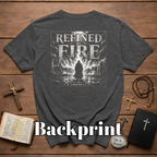 Refined By Fire 1 Peter 1 7 Christian Bible Verse Faith Through Trials Scripture Inspiration T-Shirt