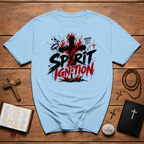 Spirit Ignition Romans 12 11 Fiery Christian Cross Worship Revival Faith T-Shirt