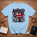 Armored In Faith T-Shirt — Ephesians 6:11 Shield Christian Tee
