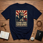 Stand Your Ground Christian Crusader Knight Warrior Faith Strength And Courage T-Shirt