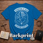 Daughters Of Grace Kingdom Chapter Christian Warrior Saint With Cross Shield Keys T-Shirt