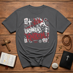Unshaken Kingdom Jesus Is King Lion Romans 8 31 Faith Over Fear Christian Scripture T-Shirt