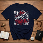 Unshaken Kingdom Jesus Is King Lion Romans 8 31 Faith Over Fear Christian Scripture T-Shirt