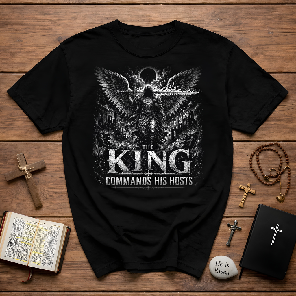 The King Commands His Hosts Angel Warrior T-Shirt