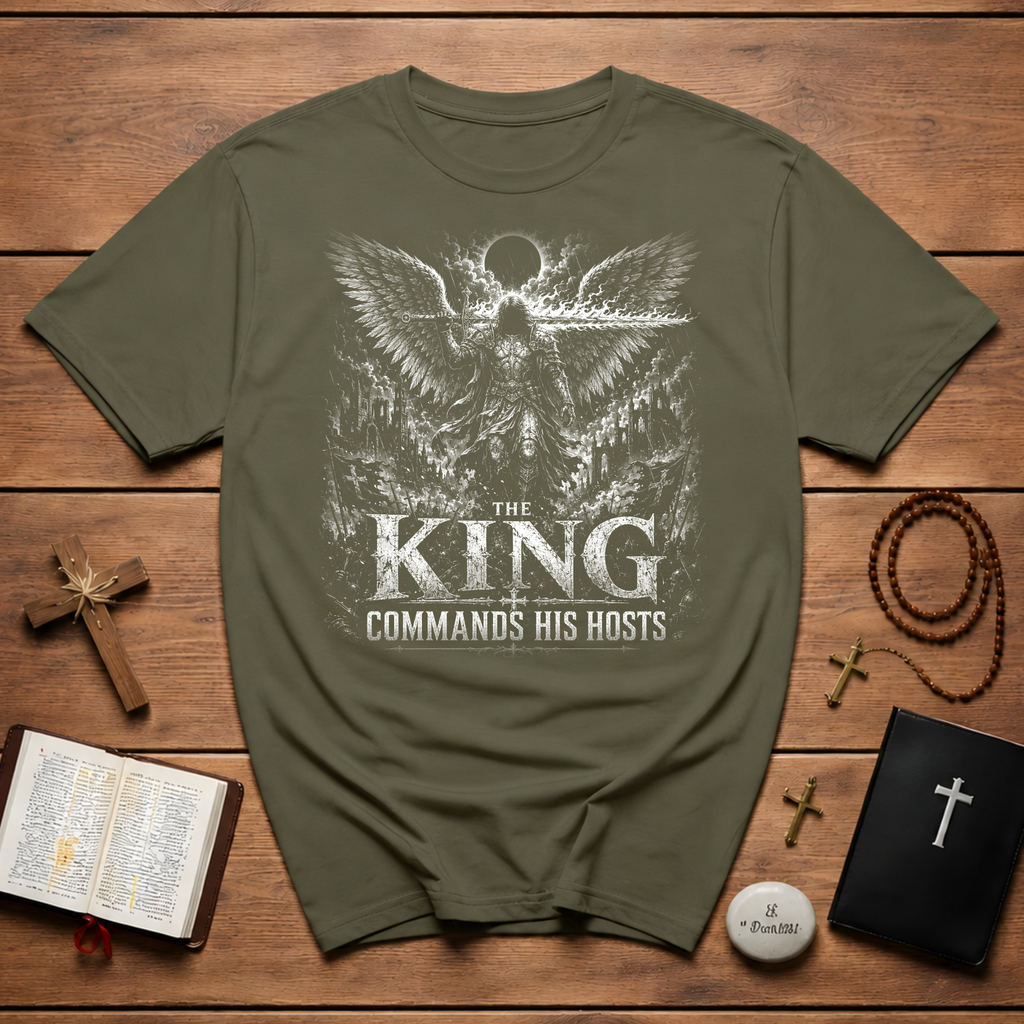 The King Commands His Hosts Angel Warrior T-Shirt