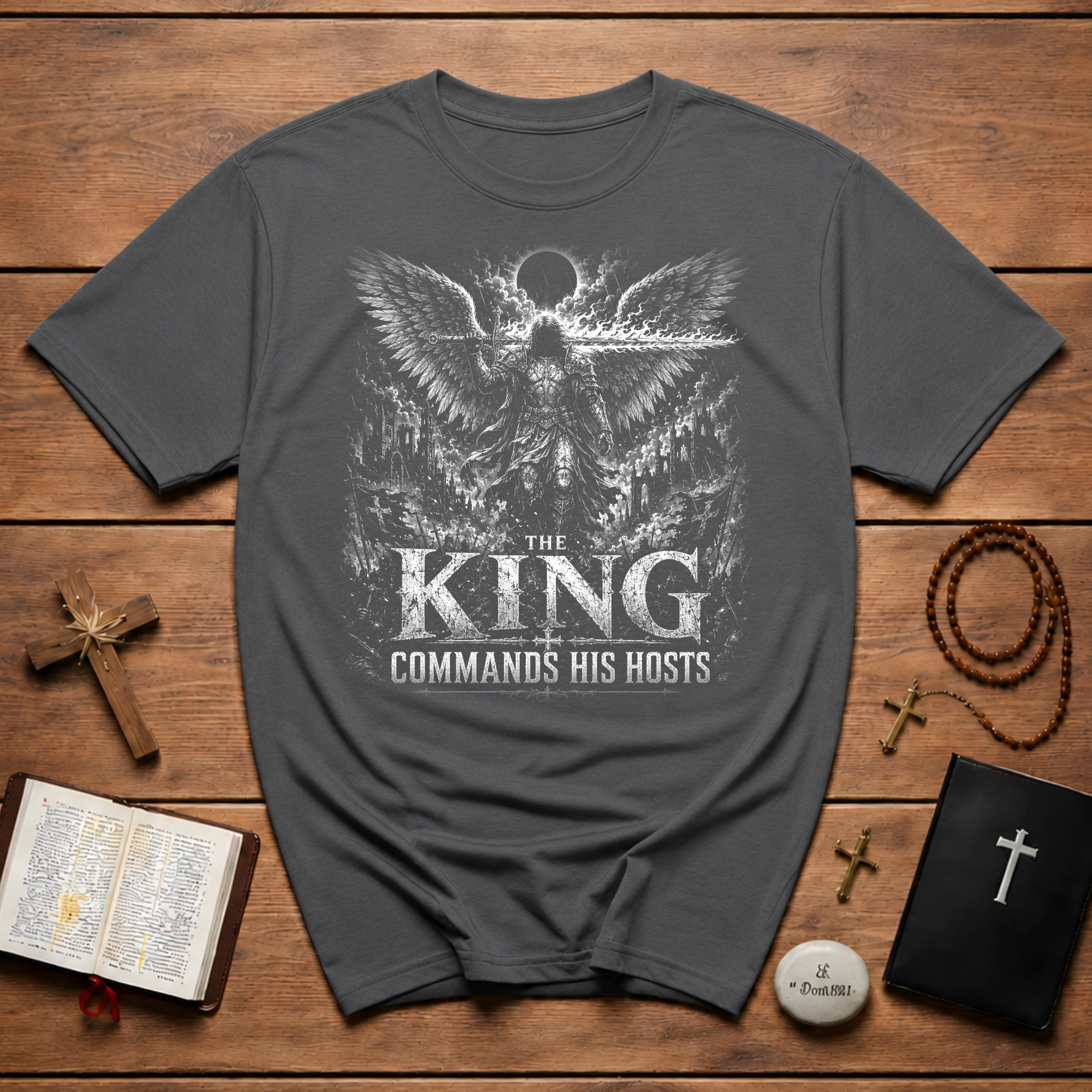 The King Commands His Hosts Angel Warrior T-Shirt