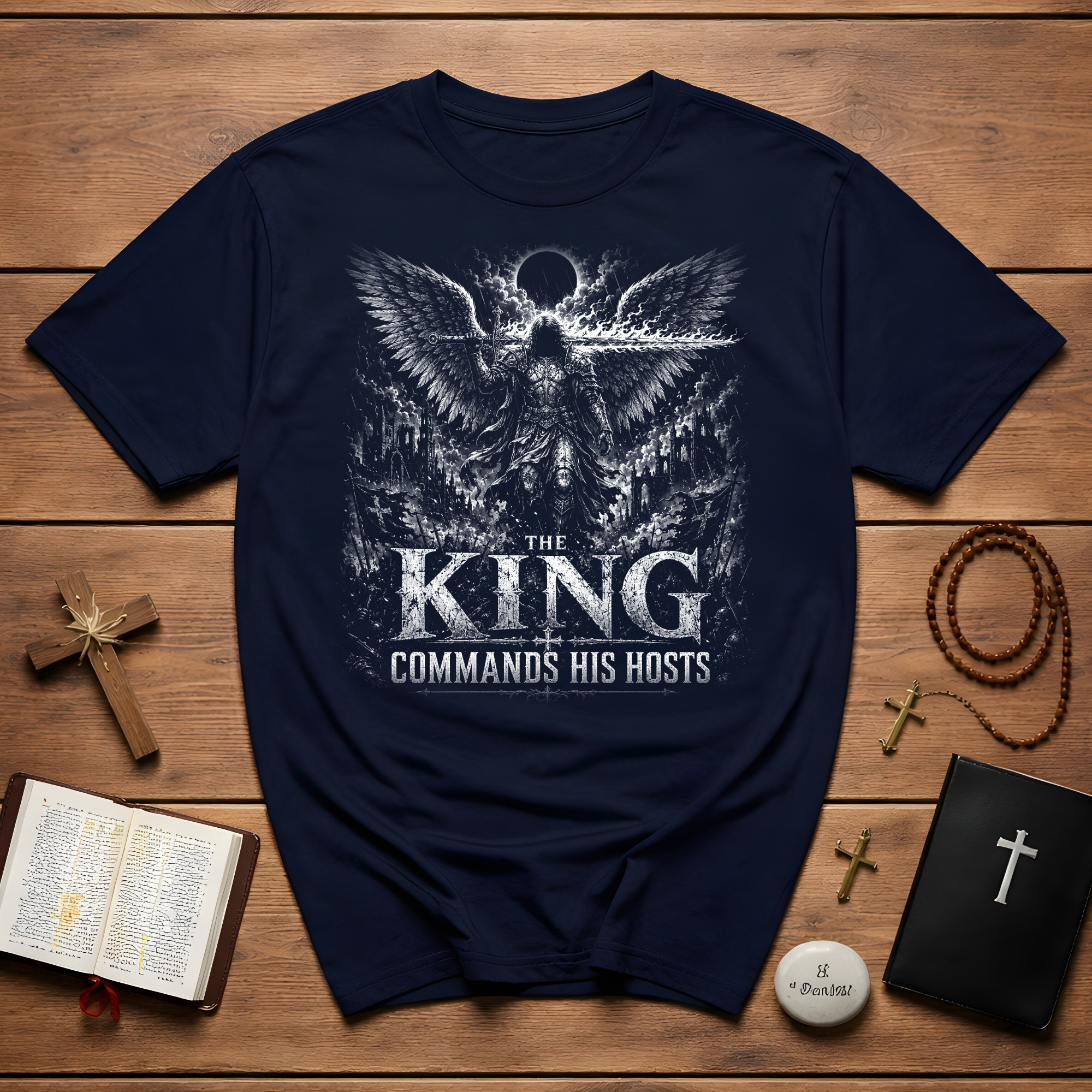 The King Commands His Hosts Angel Warrior T-Shirt
