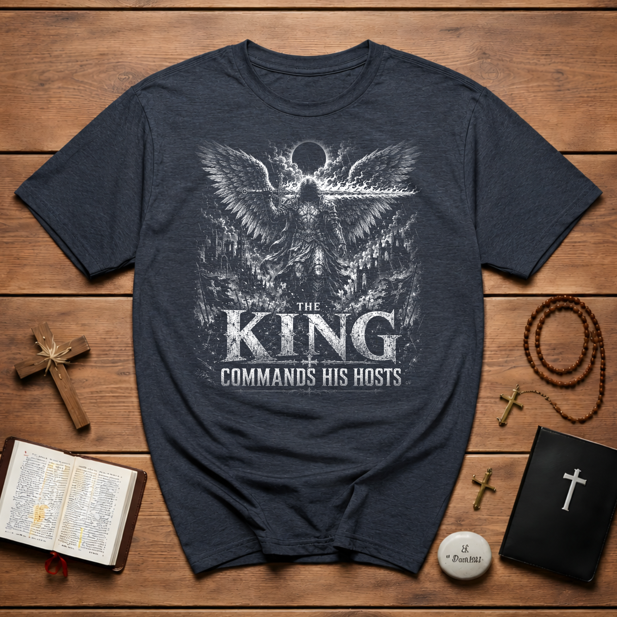 The King Commands His Hosts Angel Warrior T-Shirt