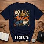 No Throne Above Him King Of Kings Jesus Crown Christian Faith Artwork For Believers And Worship Lovers