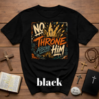 No Throne Above Him King Of Kings Jesus Crown Christian Faith Artwork For Believers And Worship Lovers