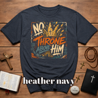 No Throne Above Him King Of Kings Jesus Crown Christian Faith Artwork For Believers And Worship Lovers