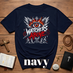 Watchers Above Heaven Is Not Silent Flaming All Seeing Eye Angelic Watchers T-Shirt