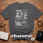 Archive faith over fear redeemed he is risen set free born again forgiven grace T-Shirt