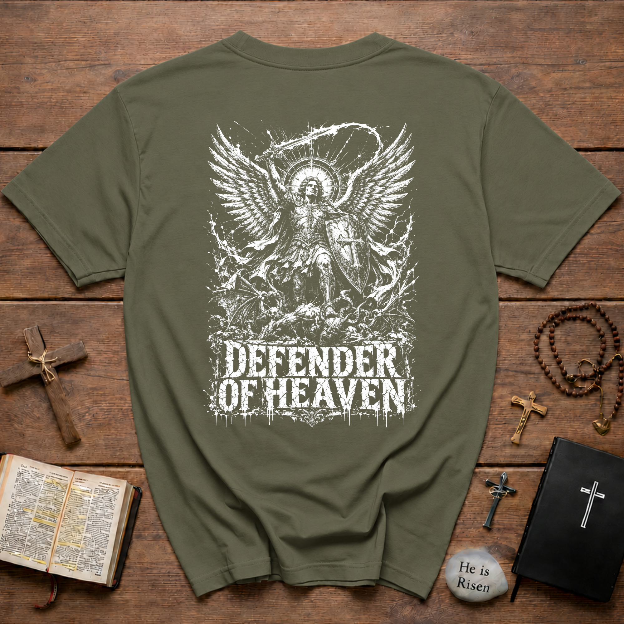 Defender Of Heaven Archangel Warrior T-Shirt