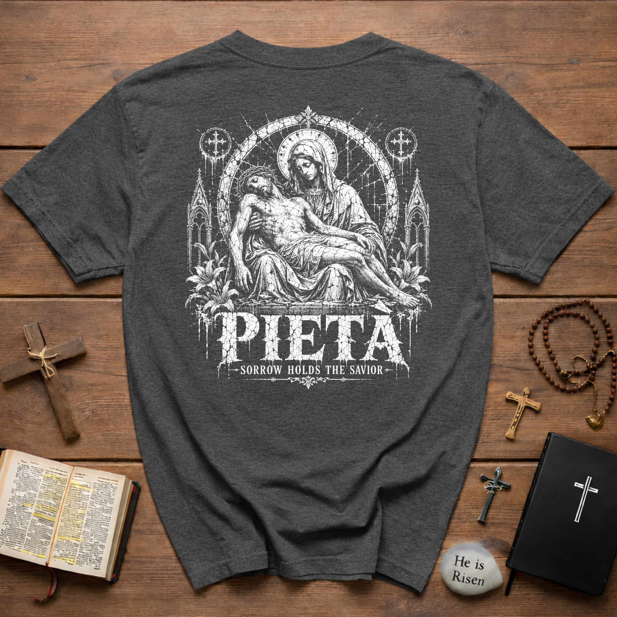 Pieta Sorrow Holds The Savior Religious Catholic Devotion
