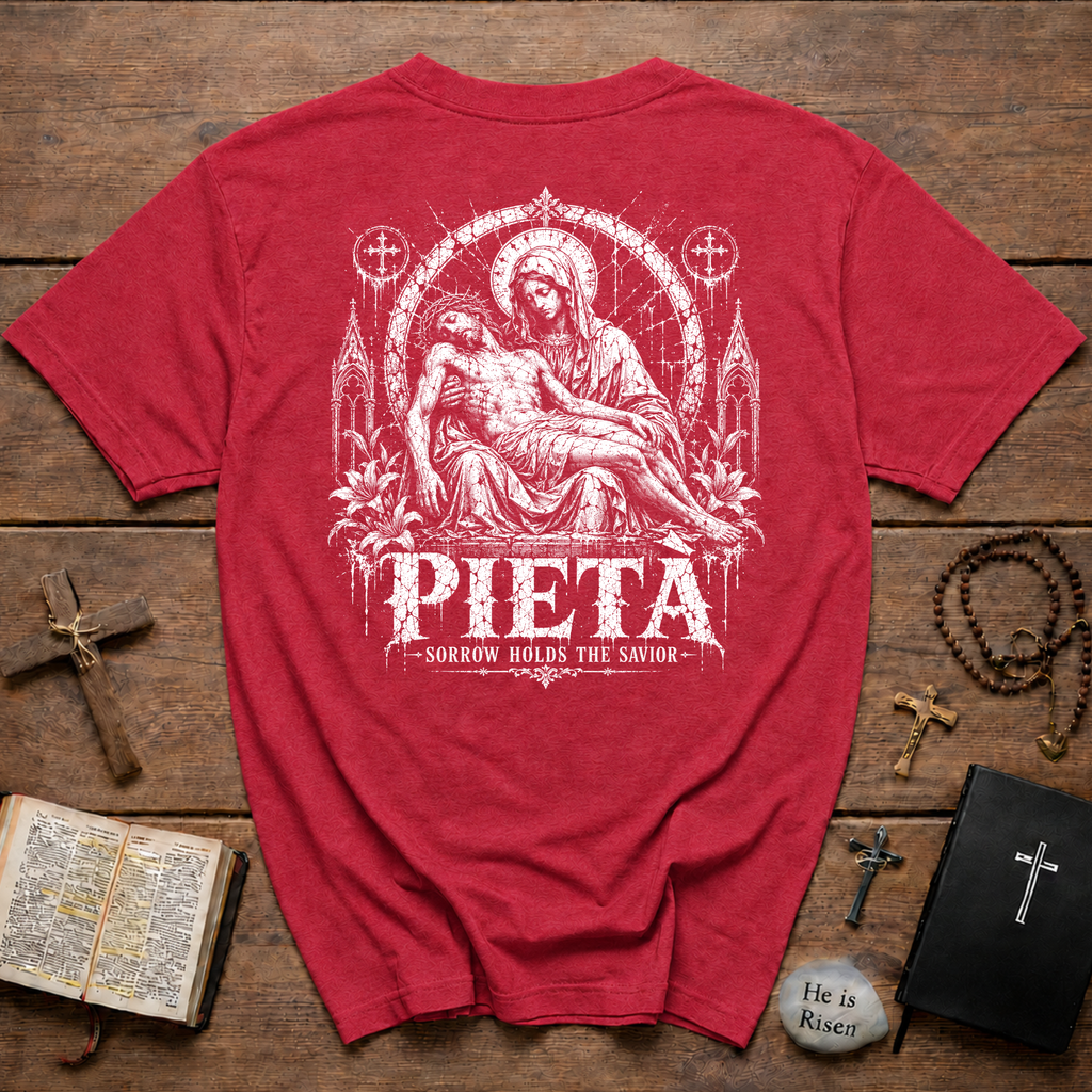 Pieta Sorrow Holds The Savior Religious Catholic Devotion