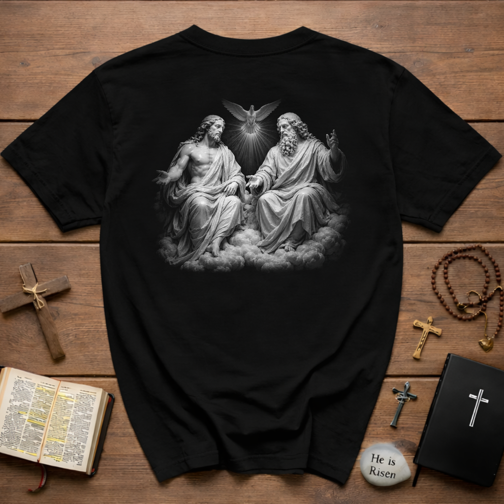 Holy Trinity Catholic Faith BACKPRINT T-Shirt