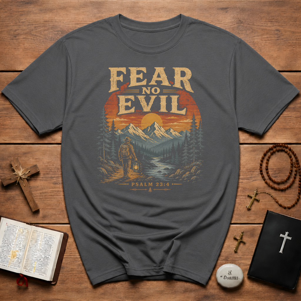 Fear No Evil Psalm 23:4 T-Shirt