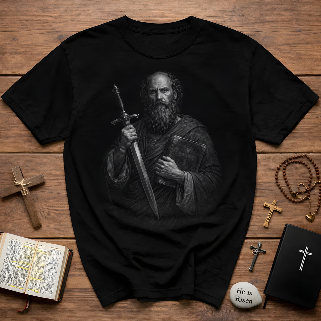 The Apostle Paul With Sword And Bible T-Shirt