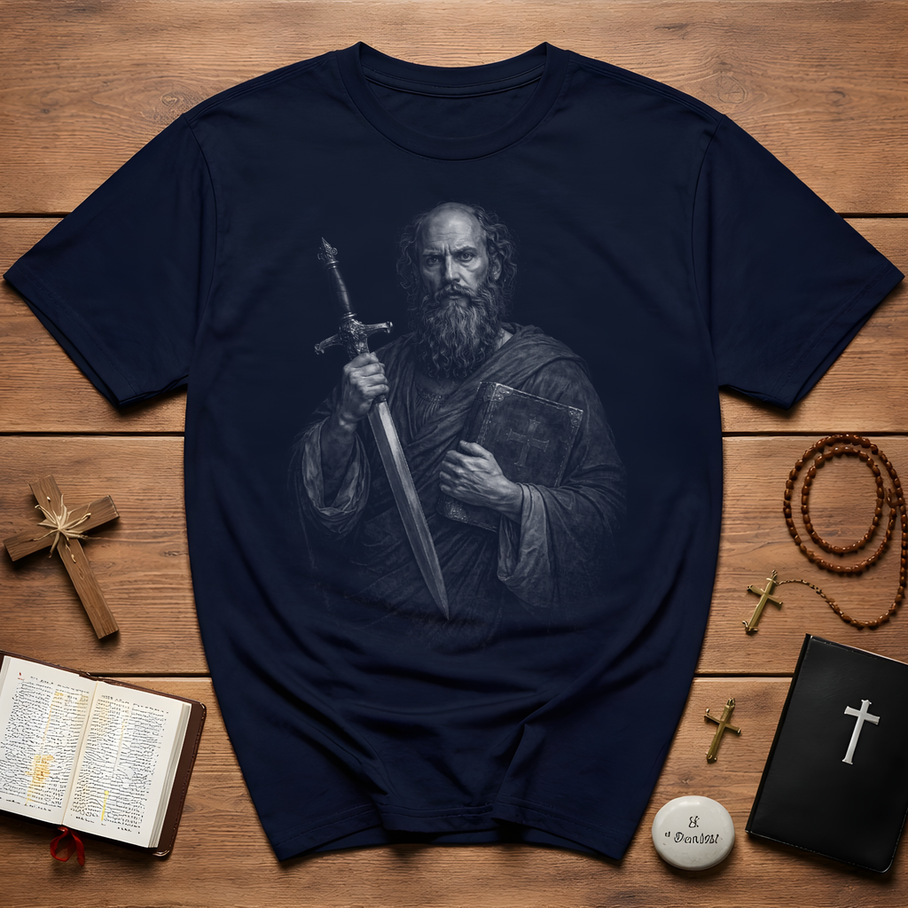 The Apostle Paul With Sword And Bible T-Shirt