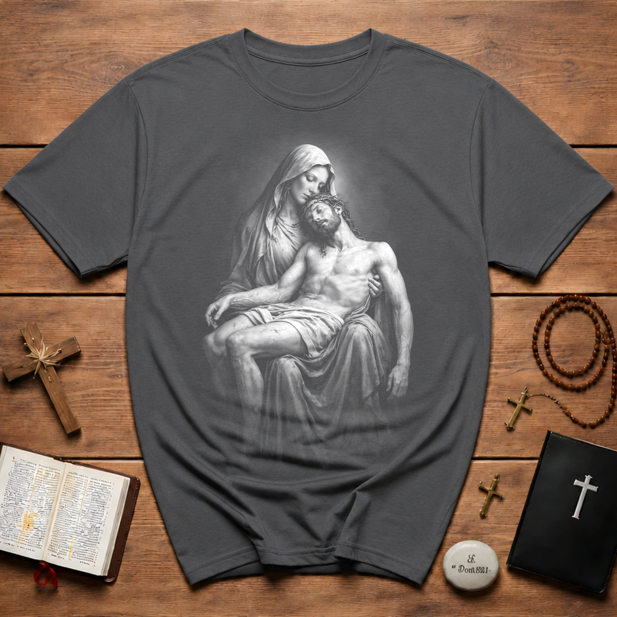 Pieta Mary Holding Jesus T-Shirt