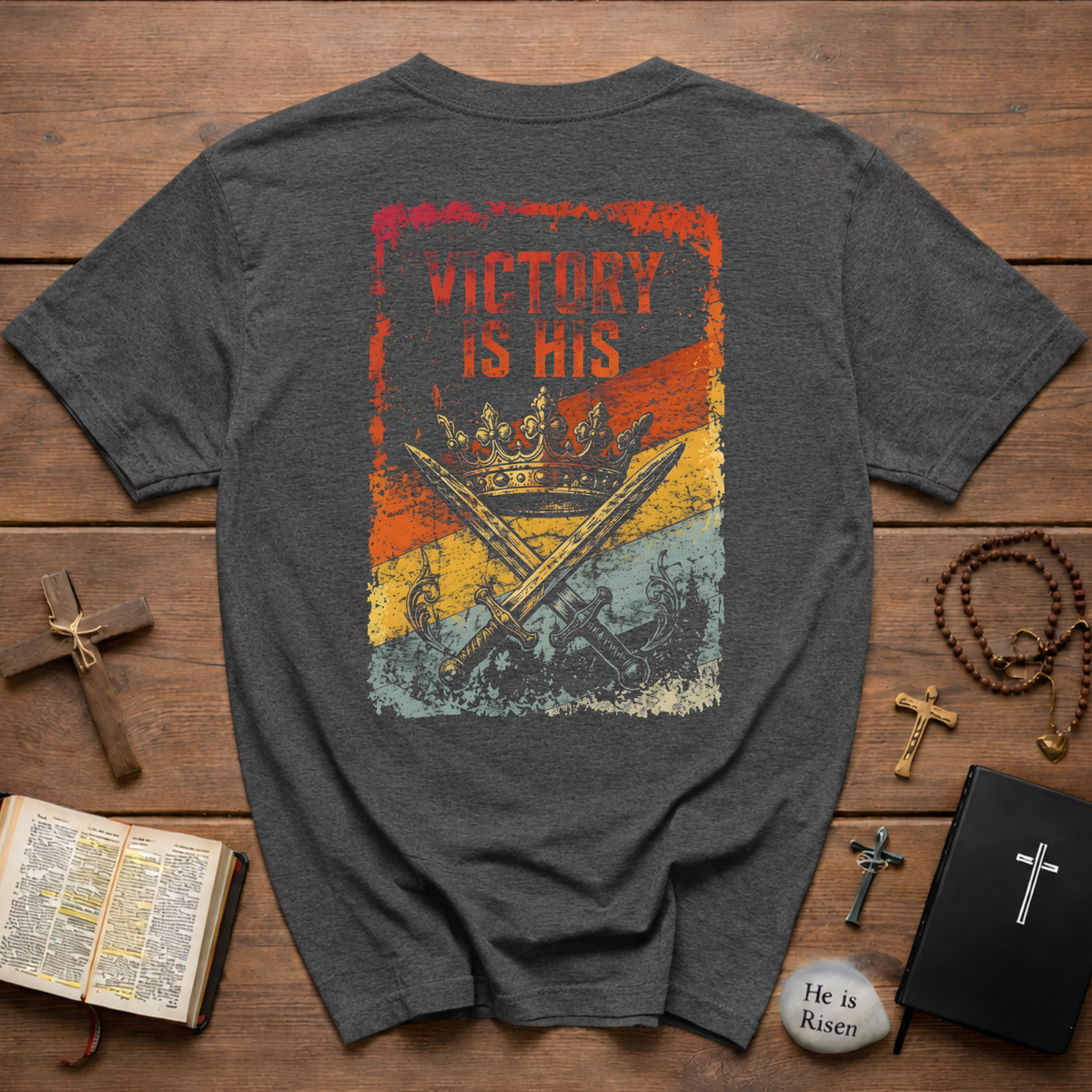 Victory Is His Backprint T-Shirt