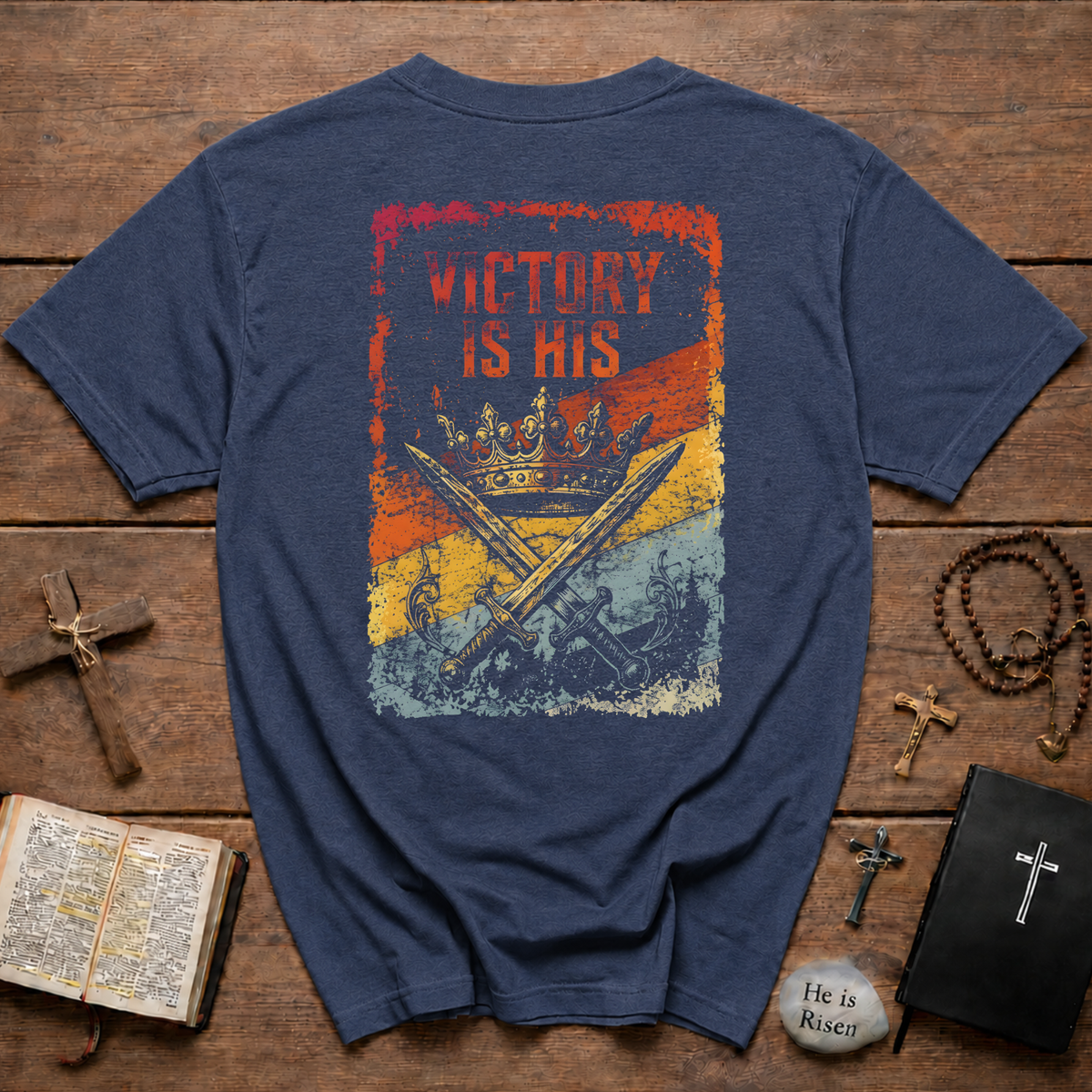 Victory Is His Backprint T-Shirt