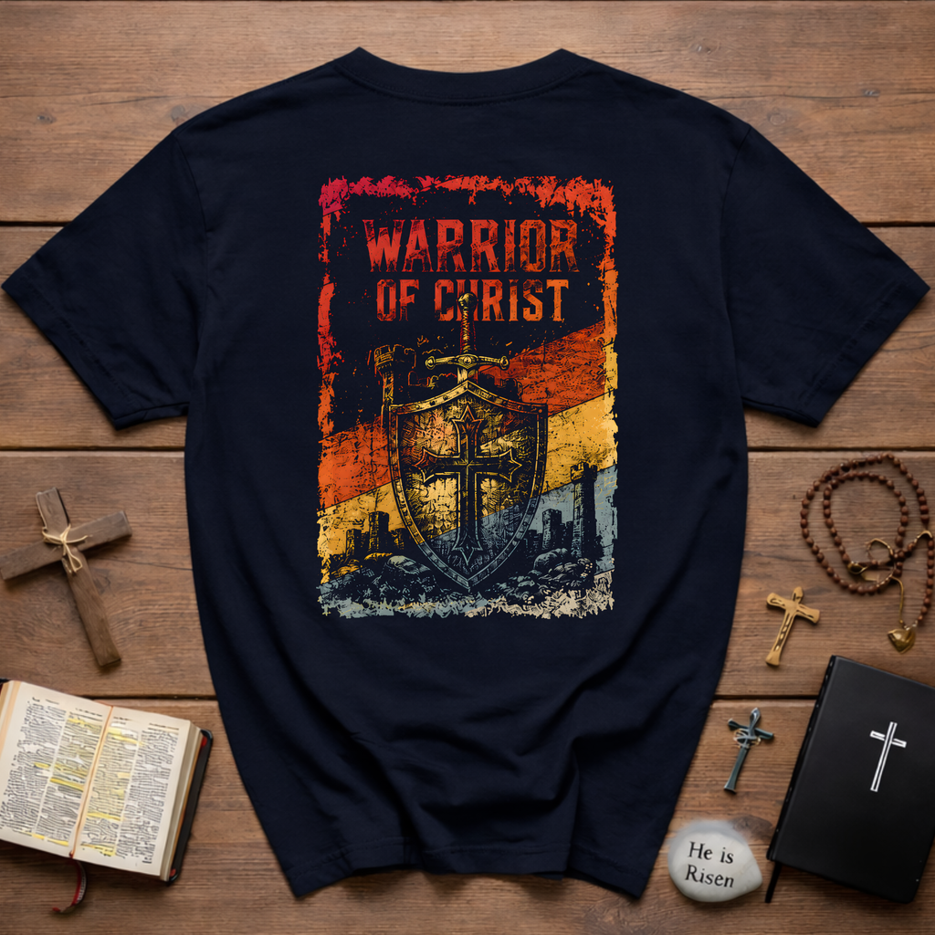 Warrior Of Christ Backprint T-Shirt