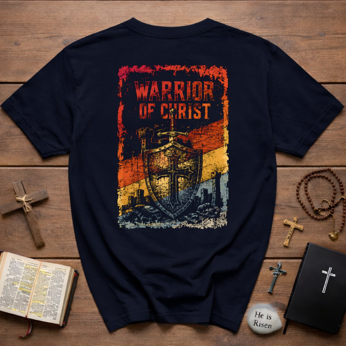 Warrior Of Christ Backprint T-Shirt