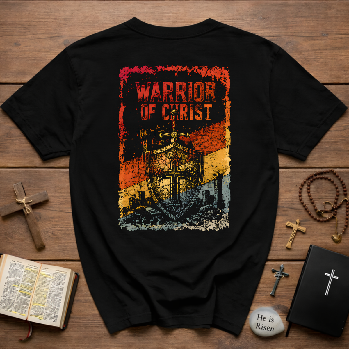 Warrior Of Christ Backprint T-Shirt