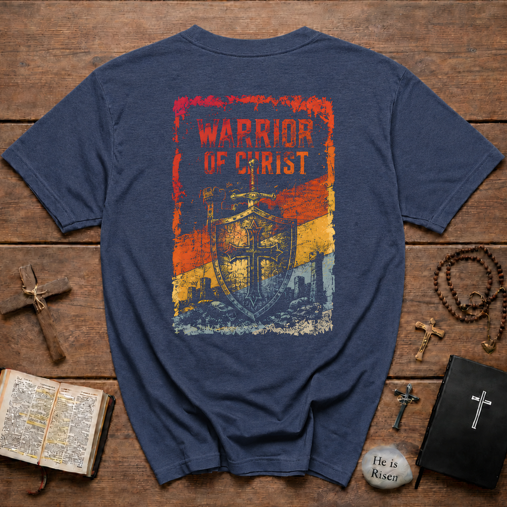 Warrior Of Christ Backprint T-Shirt