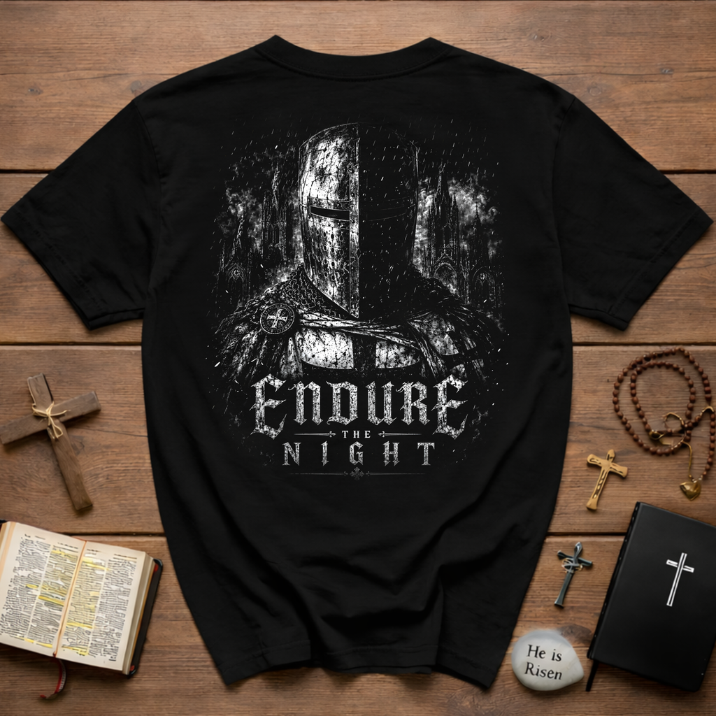 Endure The Night Medieval Crusader T-Shirt