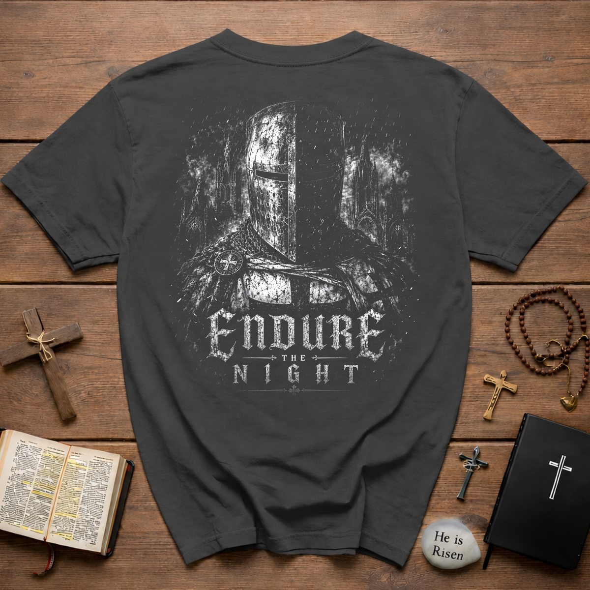 Endure The Night Medieval Crusader T-Shirt