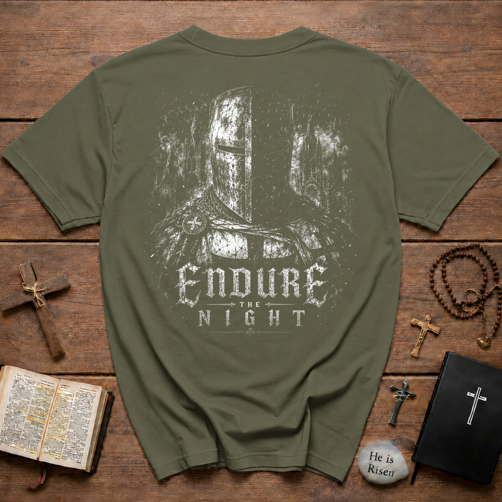 Endure The Night Medieval Crusader T-Shirt