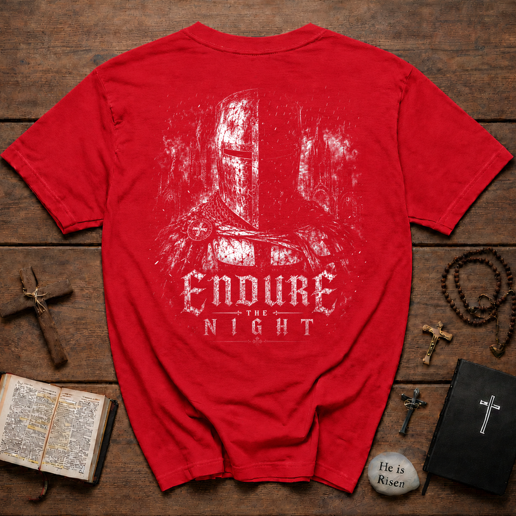 Endure The Night Medieval Crusader T-Shirt